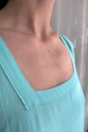 Vestido Baba de rayón Turquesa
