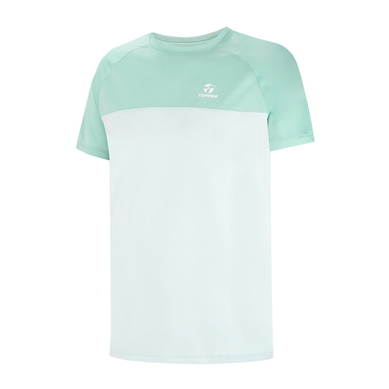 T-SHIRT MC MEN TRNG C-REC II gris glacie VERDE WAVE