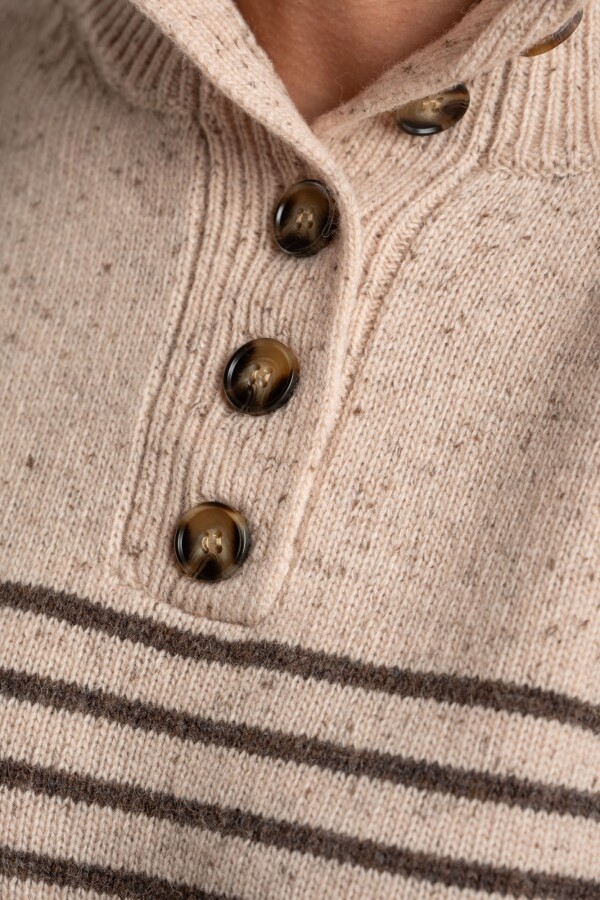 Sweater Lana Botones Verde