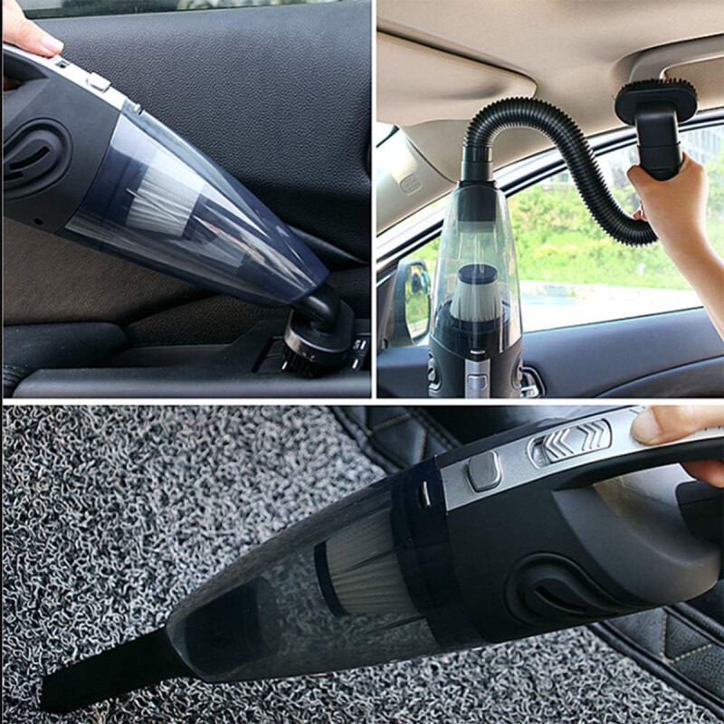 Aspiradora portátil inalámbrica recargable NEGRO