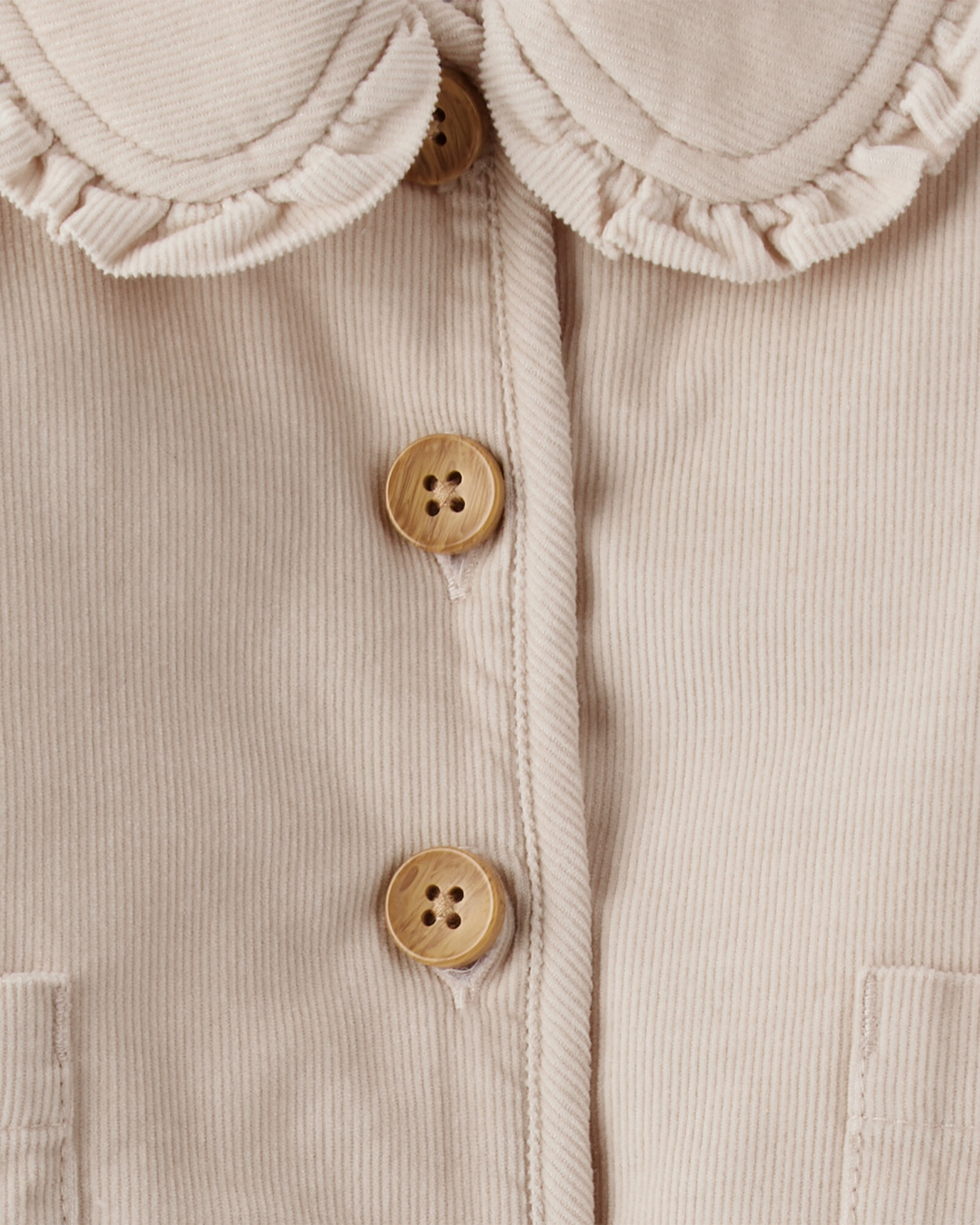 Campera de pana, khaki Sin color