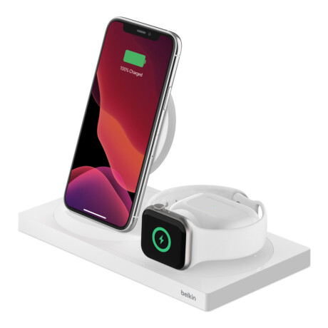 BOOSTCHARGE 3-EN-1 IPHONE+APPLE WATCH+AIRPODS BELKIN Blanco