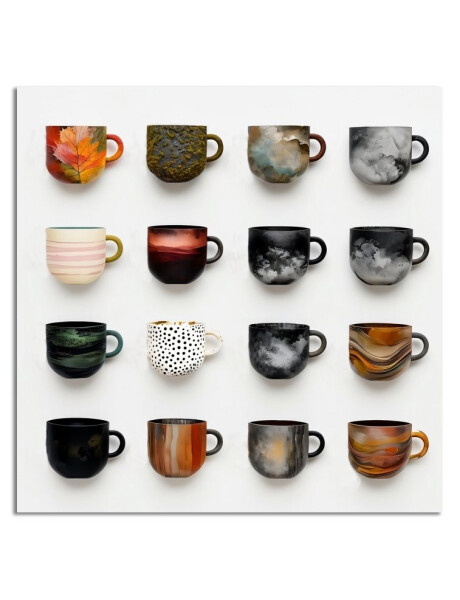 CUADRO CANVAS 30x30cm TAZAS CAFÉ CUADRO CANVAS 30x30cm TAZAS CAFÉ