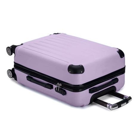 Valija Rígida 24'' Resistente Impermeable 4 Ruedas Violeta