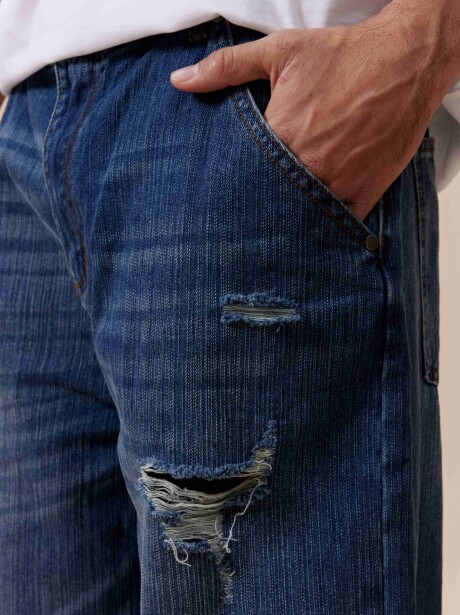 Pantalon denim Baloon AZUL MEDIO JEAN