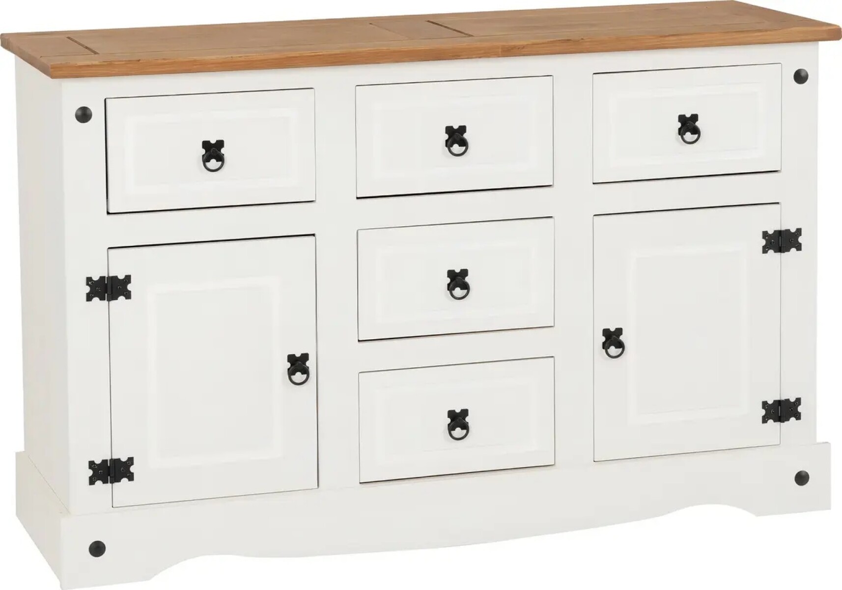 APARADOR 2 PUERTAS 5 CAJONES BLANCO P5401 