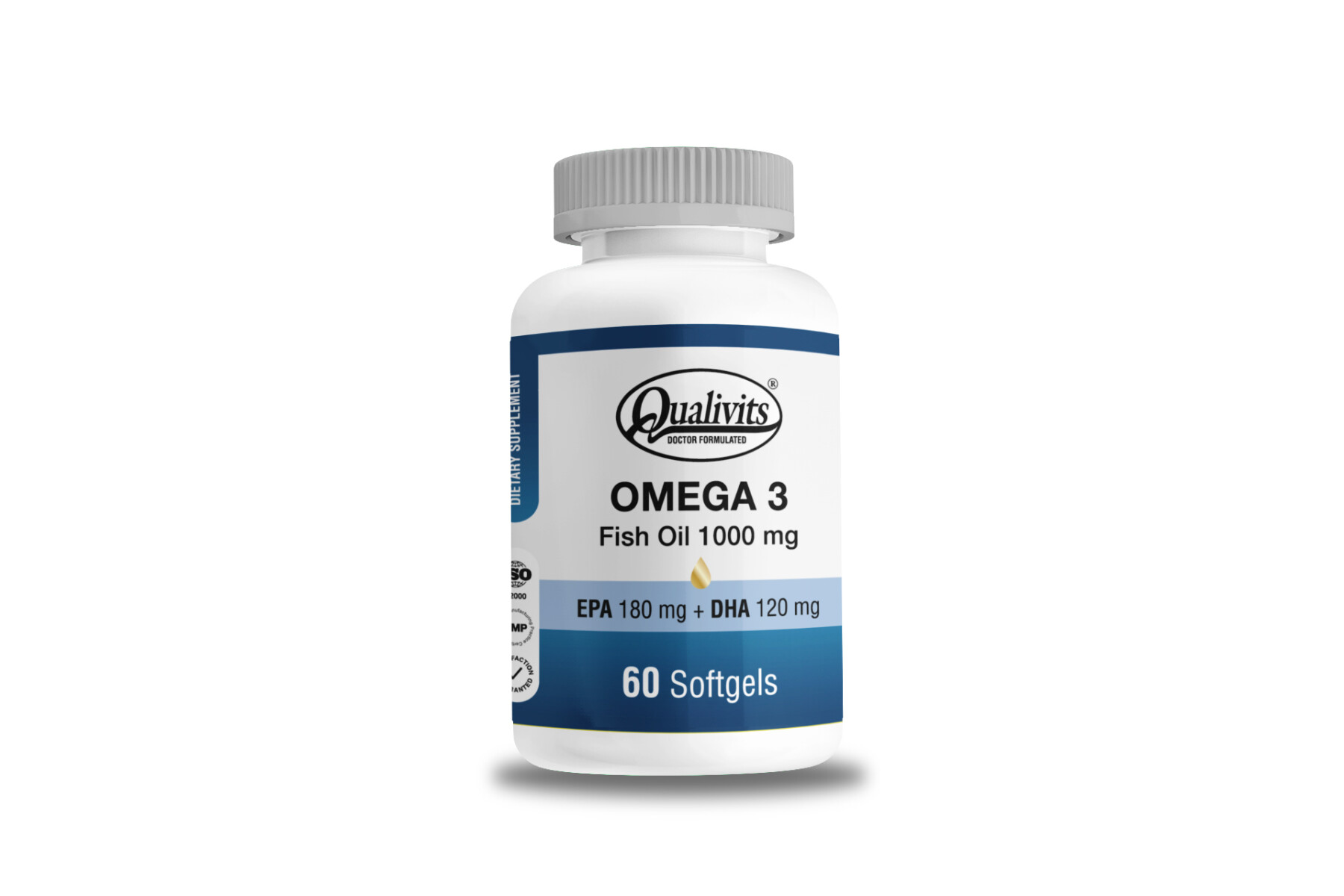 Qualivits Omega 3 - Fish Oil 1000 mg 60 Soft. 
