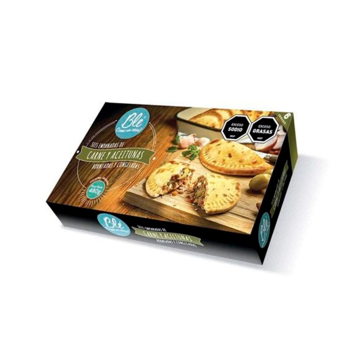 Empanadas Ble Carne Y Aceituna X 6 Unids 
