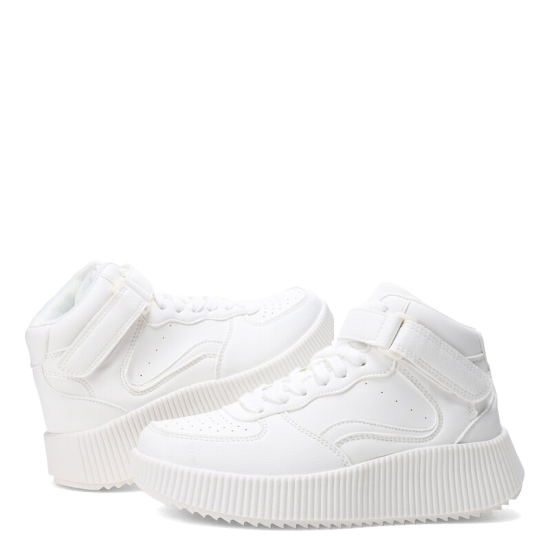 Championes de Mujer Miss Carol KSAR estilo botita Blanco