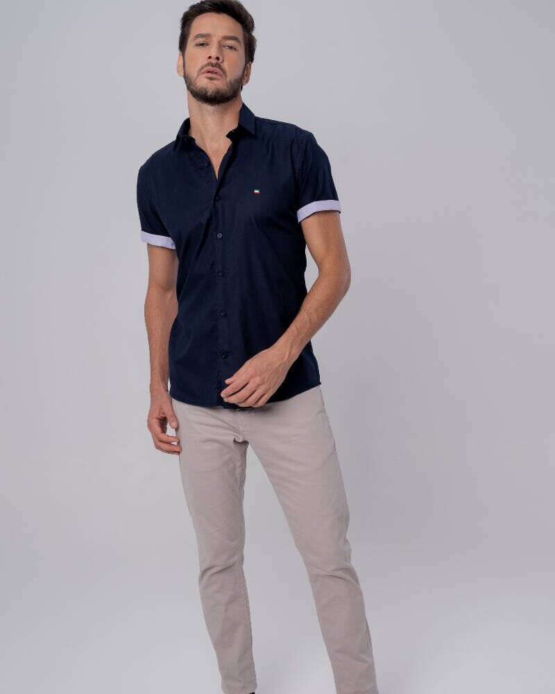 CAMISA MC Azul jeans