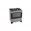 Cocina A Gas James 5 Hornallas Titanuim Con Mesada De Vidrio Negra Cocina A Gas James 5 Hornallas Titanuim Con Mesada De Vidrio Negra