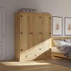 Ropero 3 Puertas 2 Cajones Madera - Linea Mexicana Natural
