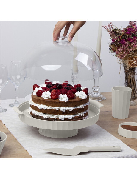 PLATO TORTA C/PIE Y ESPATULA D35CM COL. SURTIDOS PLATO TORTA C/PIE Y ESPATULA D35CM COL. SURTIDOS