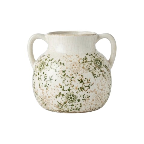 JARRON CERAMICA ESTAMP VERDE 16CM Unica