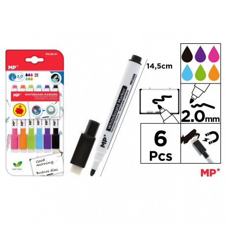 Marcador de Pizarra MP x 6 Marcador de Pizarra MP x 6