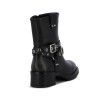 Darkness Bota De Mujer Caña Baja C/ Tiras Y Hebillas - Negro Negro