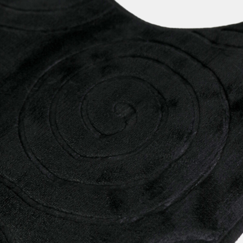 ALFOMBRA NEGRA P/BAÑO 45X45CM Unica