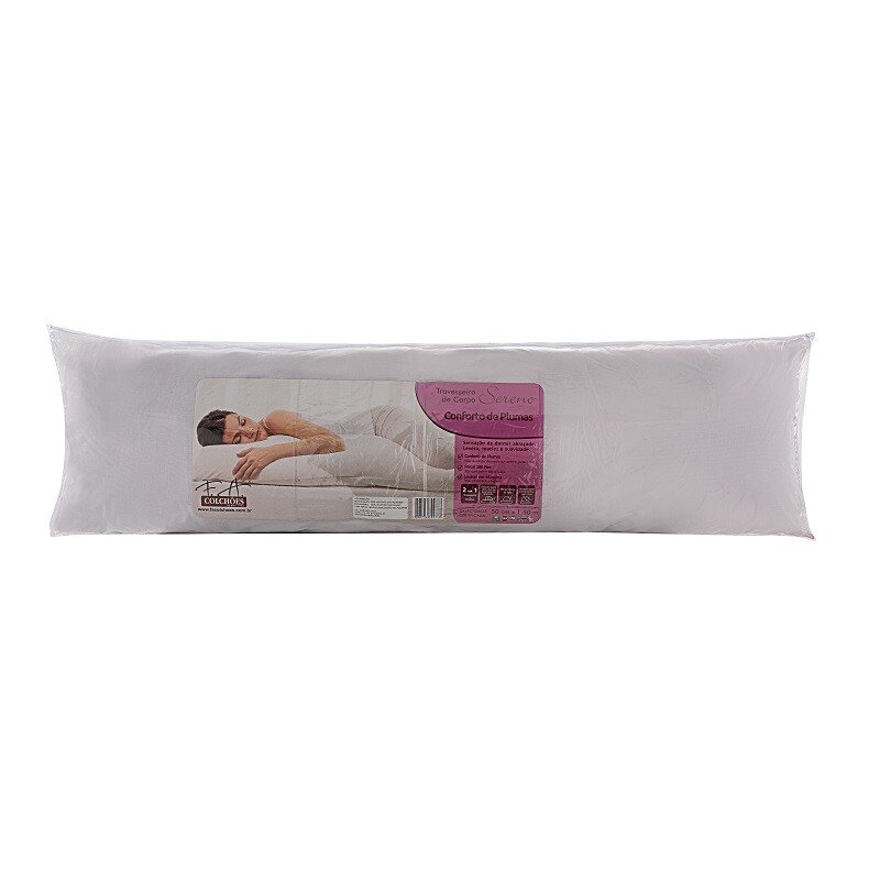 Almohada Fibra Sereno Plumas Cuerpo Entero 50X150