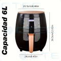 Freidora De Aire Air Fryer 6L Lcd Digital 2400w 80-200°C Freidora De Aire Air Fryer 6L Lcd Digital 2400w 80-200°C