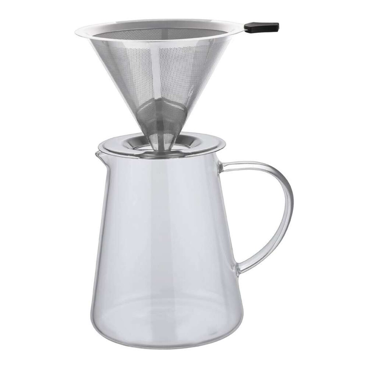 CAFETERA BOROSILICATO C/FILTRO A.INOX 970ML - VARENNA 