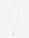 Collares Cortos Con Dijes Collar Corto Layer Corazón - Plateado