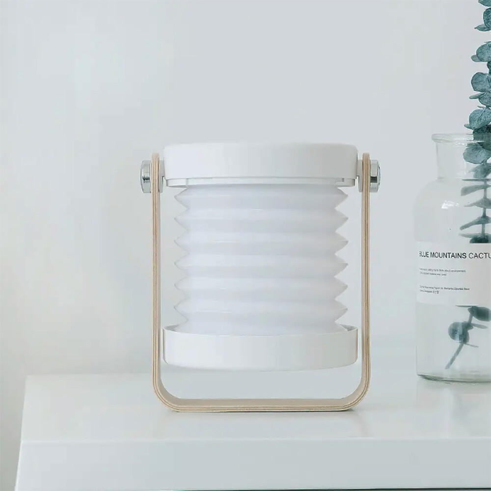 Lámpara mesa pant.plegable inalámbrica USBC blanca ILU00120