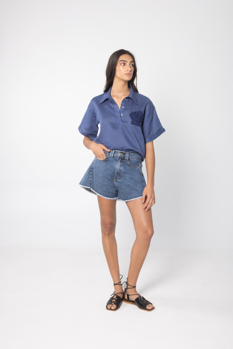 Blusa Mar Azul Piedra