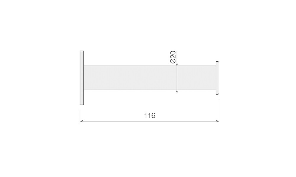 Percha para baño simple 11.6 cm Percha Para Baño Simple 11.6 Cm