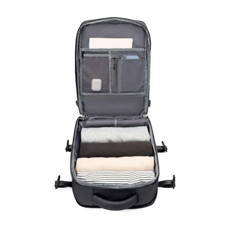 Mochila expandible para viajar Negro