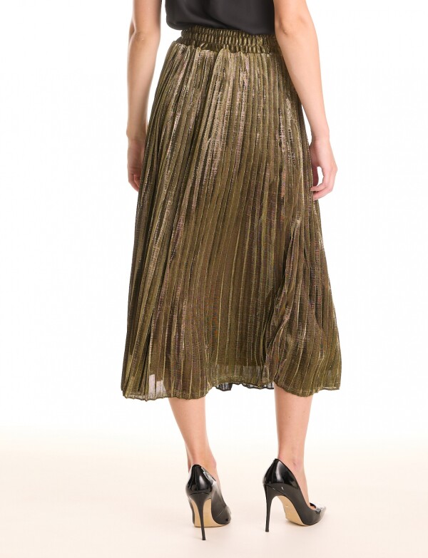 Falda Plisada DORADO