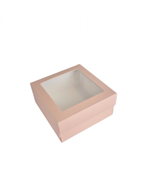 Caja flexi 51 20x20x9,5 c/visor. ROSADO