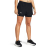 SHORTS UNDER ARMOUR FLY BY 2-IN-1 de Mujer - 1382440-001 Negro