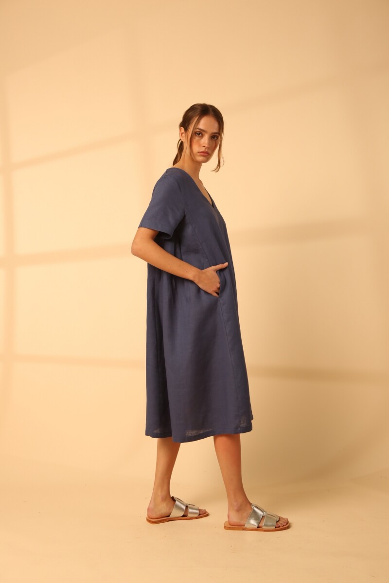 VESTIDO PRAIA SS24 Azul Piedra
