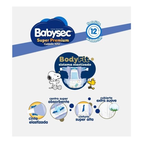 Pack 34 Pañales Babysec Recién Nacido + Toallitas Húmedas 001