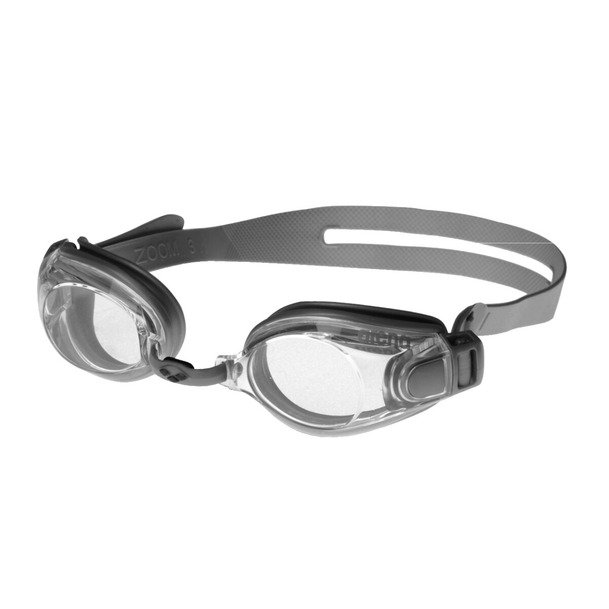 Lentes De Natación Para Adultos Arena Zoom X-Fit Goggles - Plateado y Transparente 