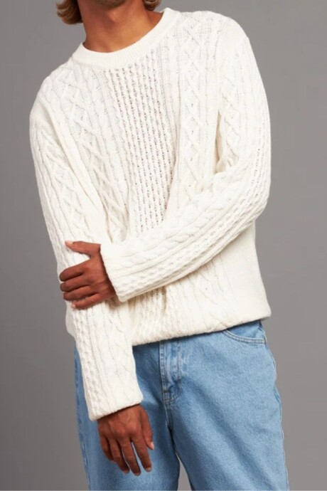 SWEATER LEIVA RUSTY Crema