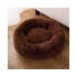Cama Para Perro Cuna Puff Peluda Cucha 40 Cm Mascota Variante Color Marron Oscuro