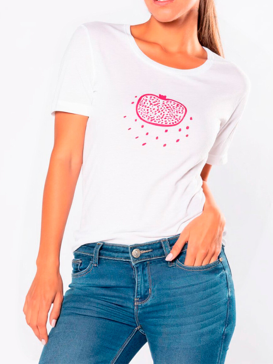 T-SHIRT LOGRA - Blanco 