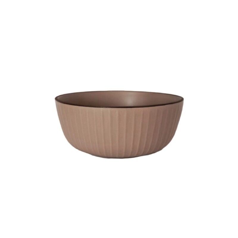 BOWL D15CM LINEAS CAMEL BORDE MARRON BOWL D15CM LINEAS CAMEL BORDE MARRON