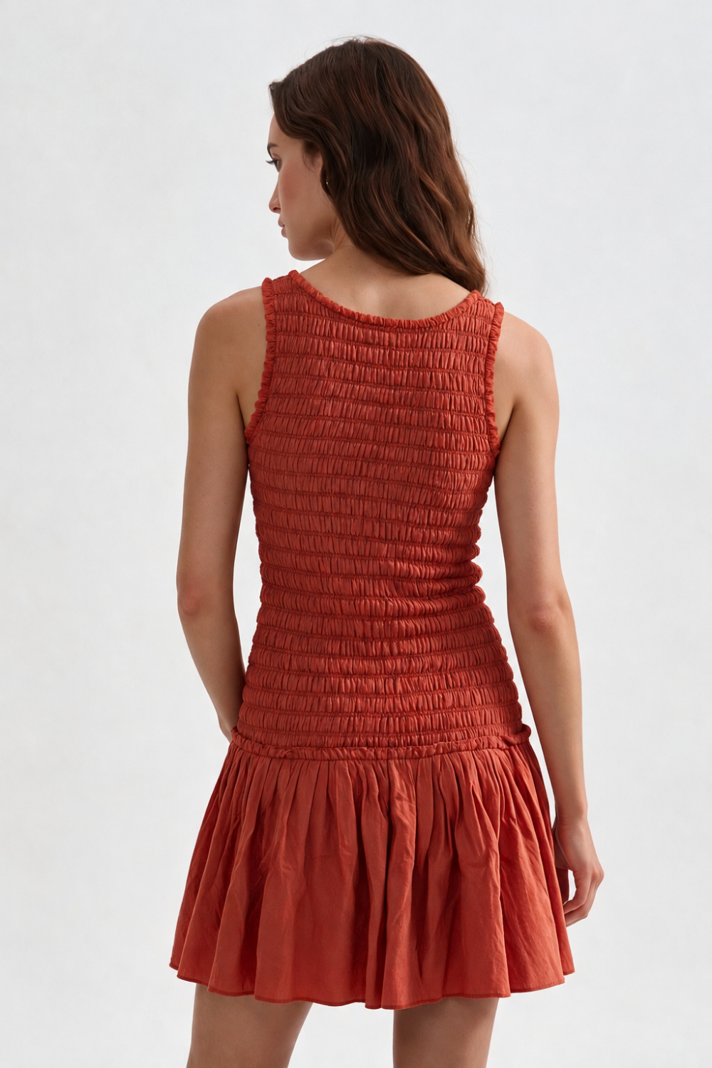 Vestido Kamar Rojo Anaranjado