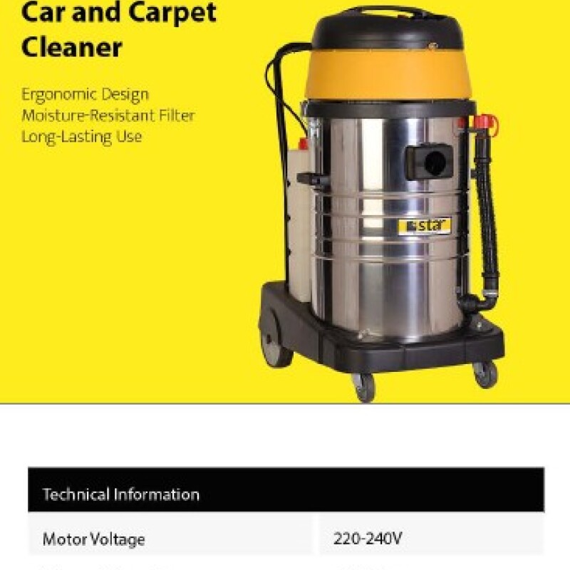 STAR S 60 CCM (9 bar) Aspiradora - Inyectora Extractora para tapizado y alfombras. STAR S 60 CCM (9 bar) Aspiradora - Inyectora Extractora para tapizado y alfombras.