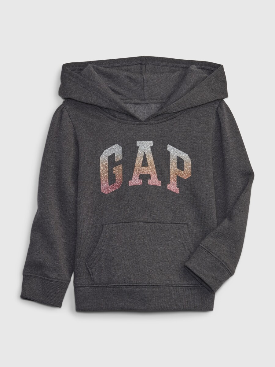 Canguro Logo Gap Con Felpa Toddler Niña - B50 Charcoal Heather 