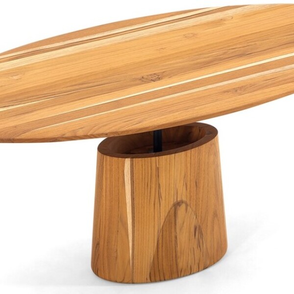 MESA CENTRO OVAL NYM Madera teca MESA CENTRO OVAL NYM Madera teca