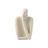 FIGURA PERSONA CERAMICA MARFIL 12X20CM Unica