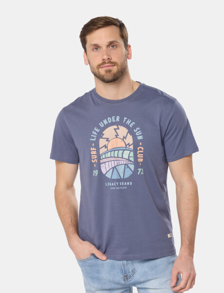 REMERA ESTAMPADA DE ALGODÓN Lila