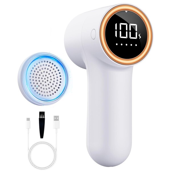 Quita Pelusa Recargable USB Goldtech Removedor Ropa Tela Variante Color Blanco