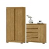 COMBO DORMITORIO – ROPERO 2 PUERTAS CORREDIZAS + CÓMODA ZAPATERA MARROCO