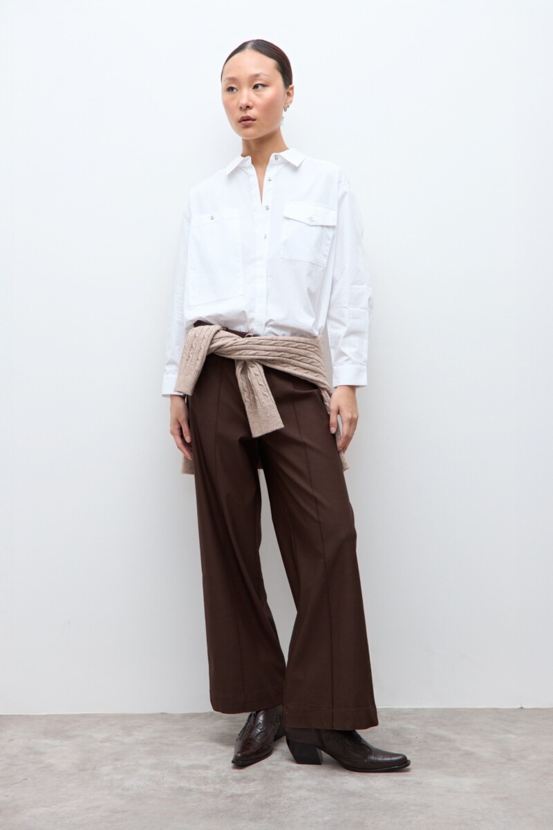 Pantalón culotte chocolate