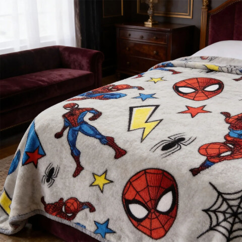 Frazada Infantil 120 x 160 cm Spiderman