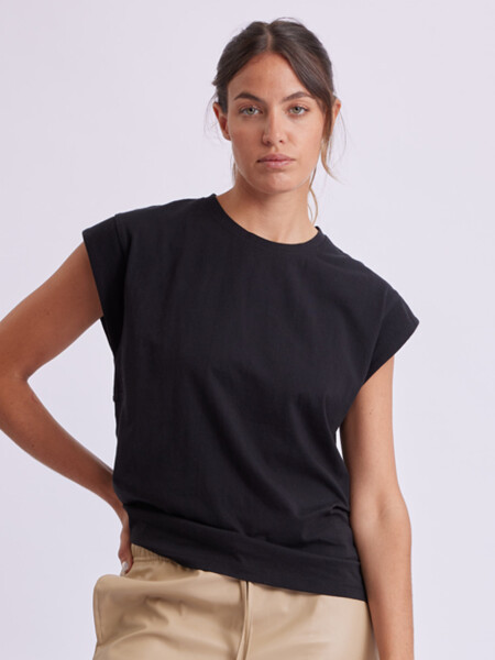 Remera Manga Sisa Negro
